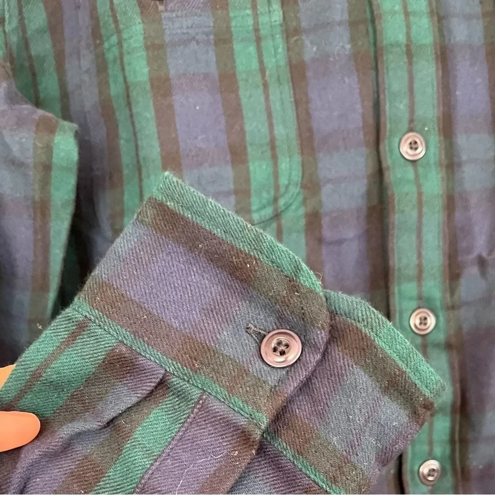 J Crew Midweight Regenerative Cotton Flannel Workshirt NWT